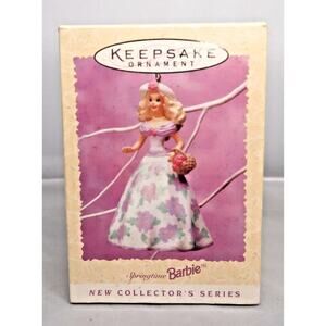 Hallmark Keepsake Ornament Springtime Barbie Vintage 1995 Christmas Holiday